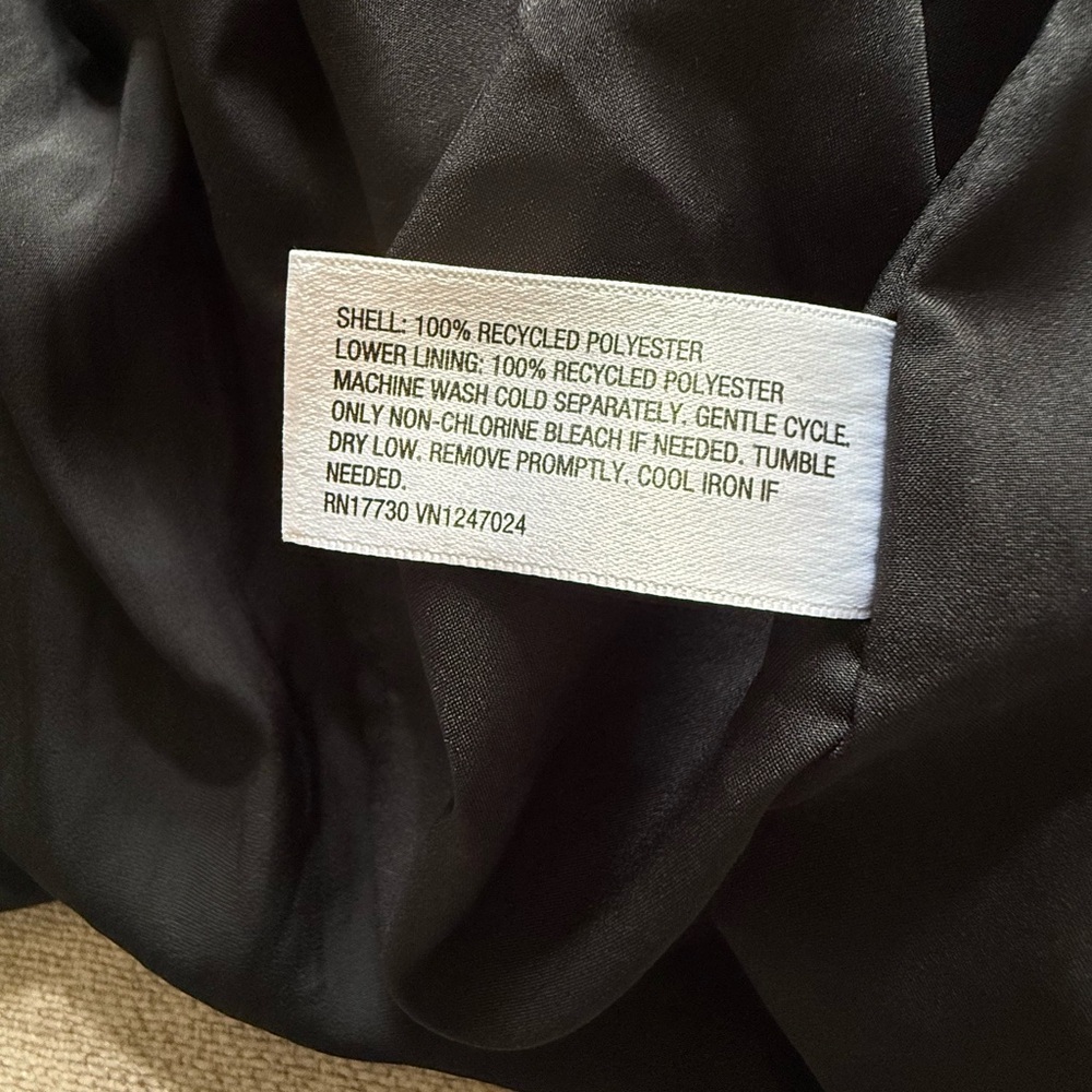 NWT Tie-Front Flutter Short Sleeve Mini A-Line Dress Universal Thread Black Med - Picture 10 of 12